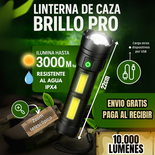 LINTERNA DE CAZA BRILLO PRO