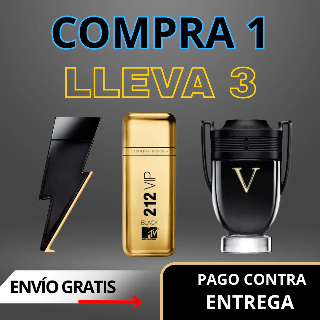 KIT 3 PERFUMES MASCULINOS DE LUJO
